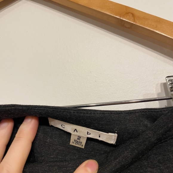 Cabi Miranda Dark Grey Straight Stretch Knit Pencil Skirt Size 2 - Picture 2 of 4